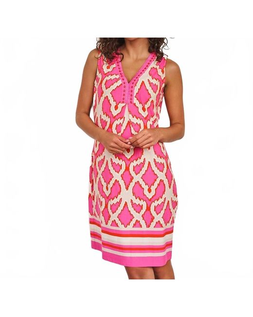 EsQualo Women's Pink Danna Dress