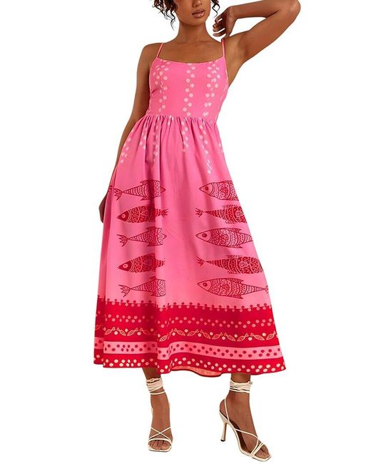 CAMILA BLANCO Pink Maxi Dress