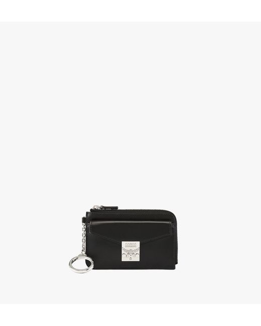 MCM Tracy Zip Card Case In Spanish Leather in Black Lyst
