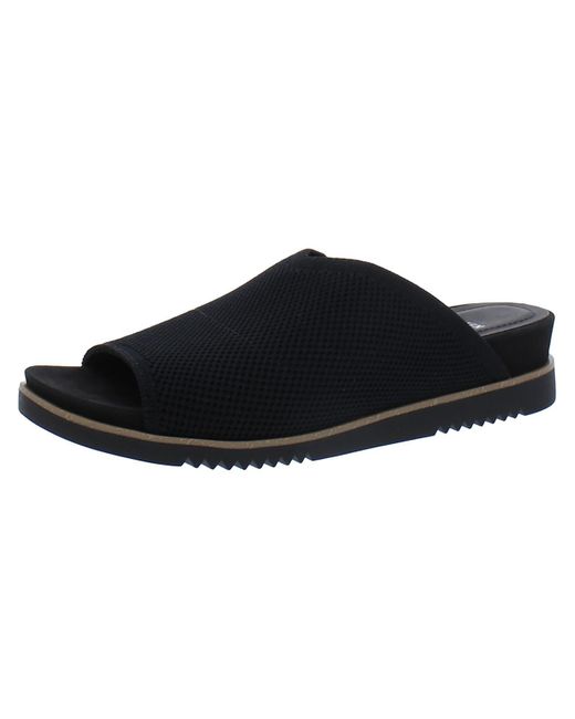 Eileen Fisher Black Kori St Slip On Cushioned Footbed Slide Sandals