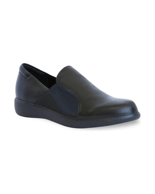 Munro Black Clay Wedge Sneaker
