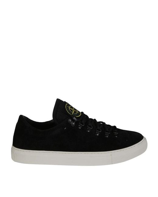 Stone Island Black Low Top Sneakers for men