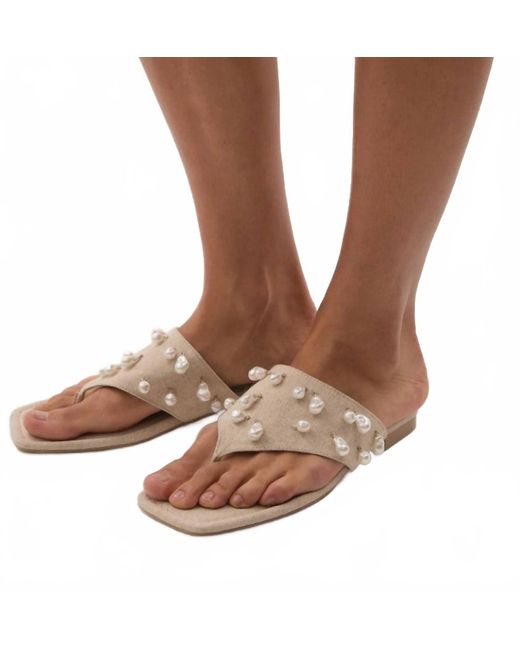 Aje. Brown Pera Flat Sandal