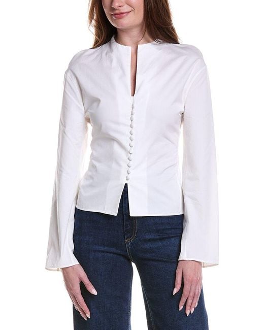 FFORME White Yancy Cropped Tailcoat Jacket
