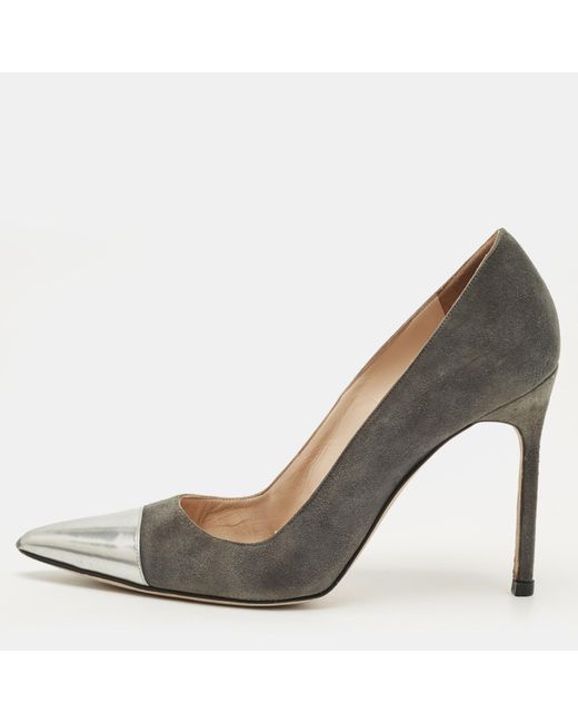 Manolo Blahnik Metallic Bipunta