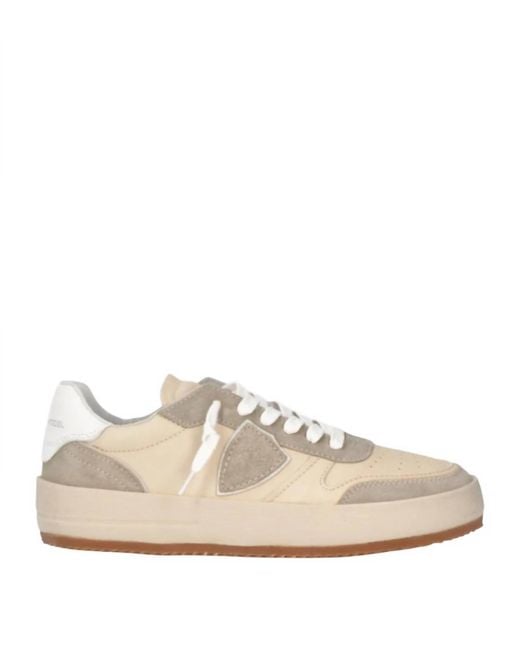 Philippe Model Natural Nice Low Milk Sneakers