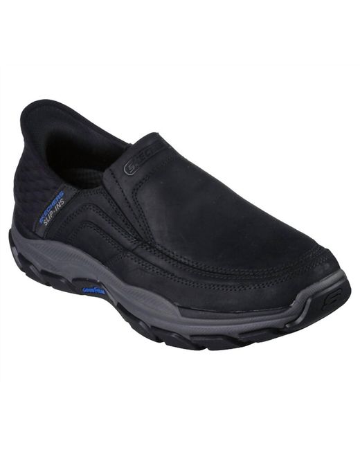 Skechers Blue Respected Elgin Slip On Shoes for men