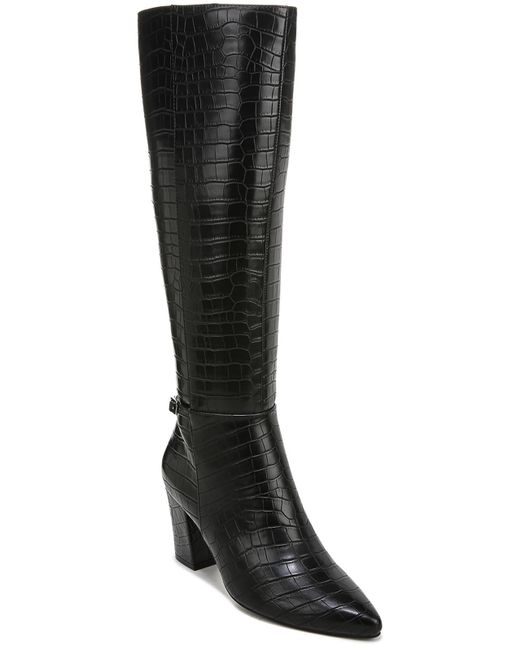 LifeStride Brown Stratford Faux Leather Wide Calf Knee-high Boots