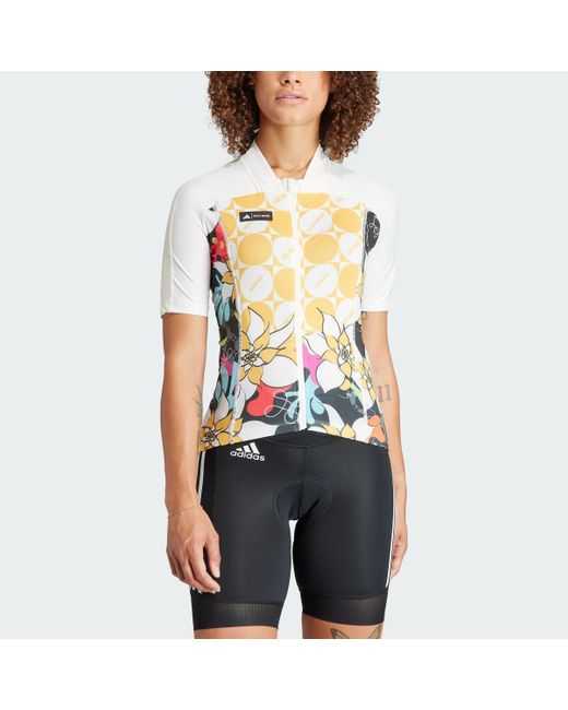 Adidas White Rich Mnisi X The Cycling Short Sleeve Jersey