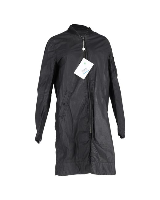 Rick Owens Black Drkshdw Long Zipped Jacket