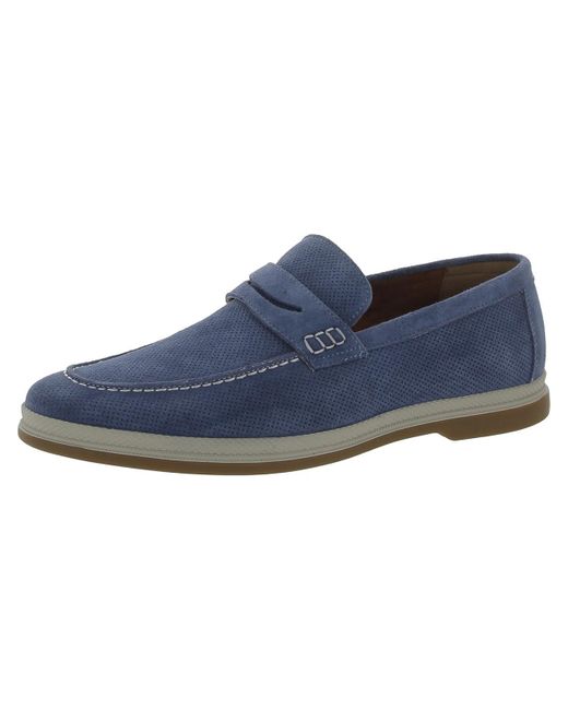 Vintage Foundry Blue Menahan Slip On Laceless Loafers for men