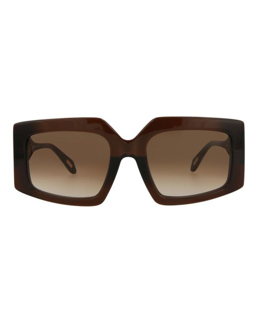 Just Cavalli Brown Square-frame Acetate Sunglasses