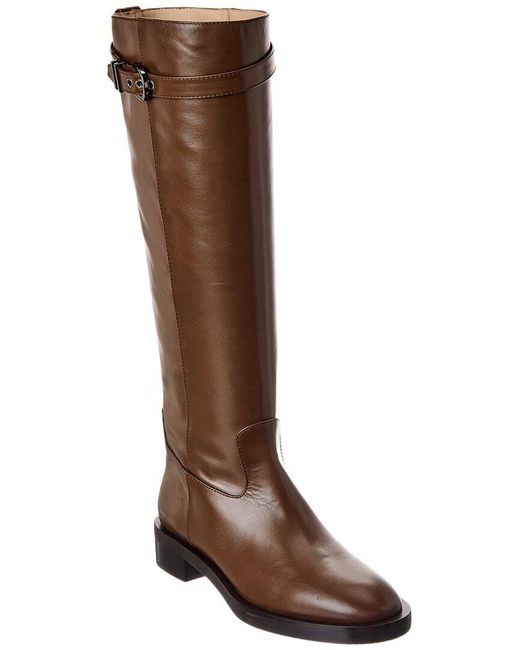 Stuart Weitzman Brown Maverick Leather Knee-High Boot