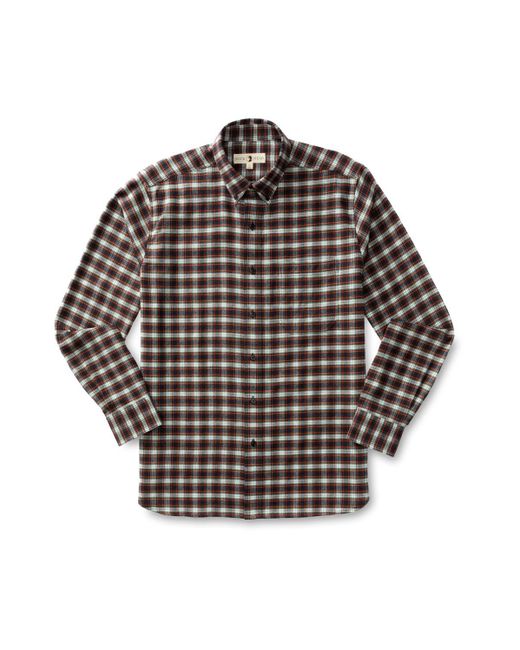 Duck Head Black Rosemont Plaid Cotton Flannel Sport Shirt for men