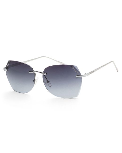 Guess Blue 61mm Black Sunglasses Gf0384-10b