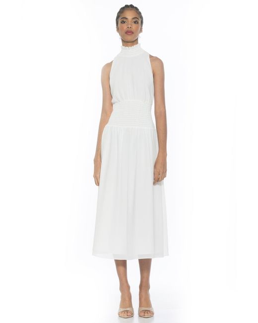 Alexia Admor White Landry Dress