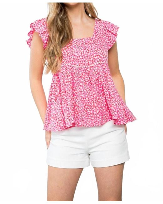 Thml Pink Bridgette Top