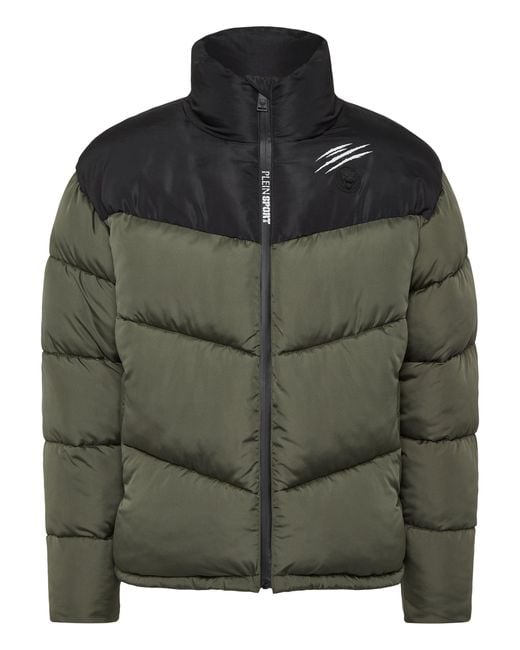 Philipp Plein Green Puffer Jacket for men
