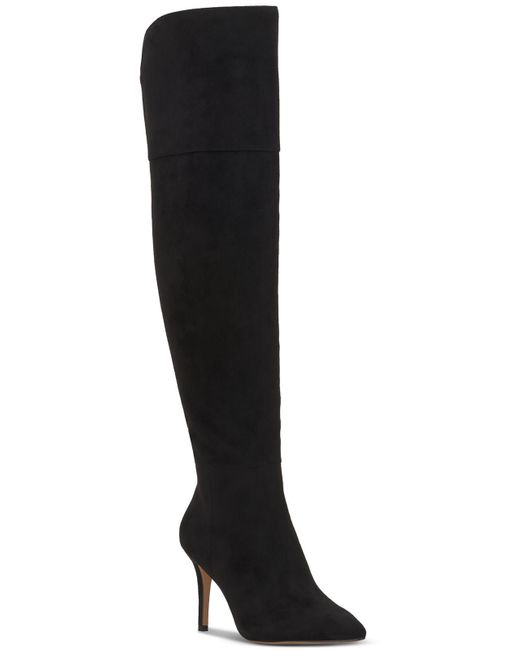 Jessica Simpson Black Adysen Faux Suede Pointed Toe Over-the-knee Boots