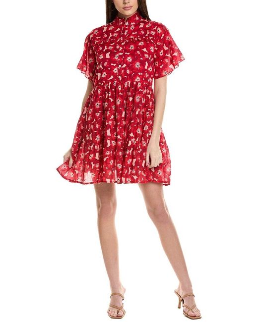 Ro's Garden Red Celina Mini Dress