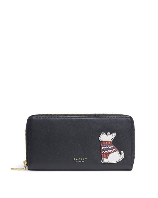 Radley Leather Radley & Friends Large Zip Around Wallet in Black Lyst
