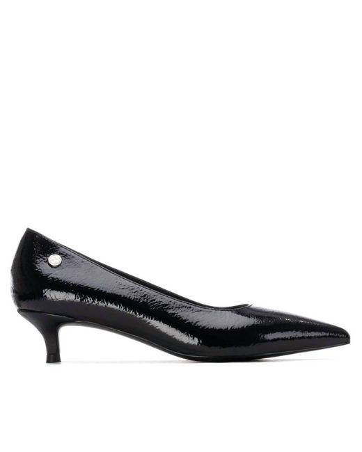 Xti Black 144727 Kitten Heeled Sandals