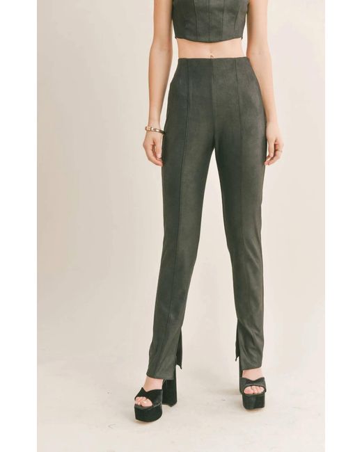 Sage the Label Natural Late Nights Seamed leggings