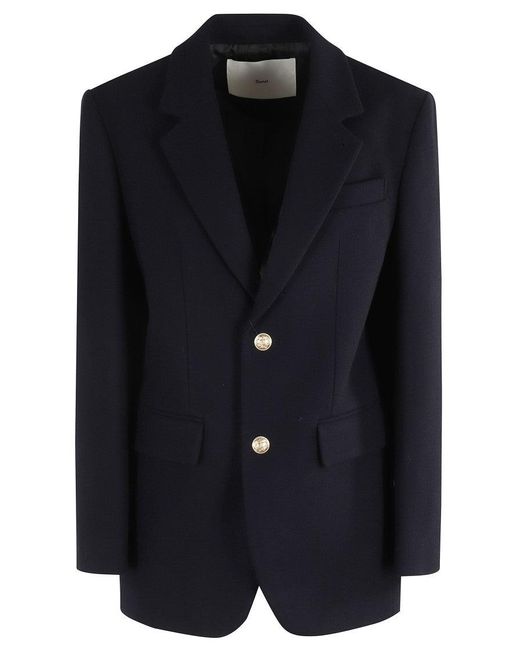 DUNST Black Classic 2 Button Blazer