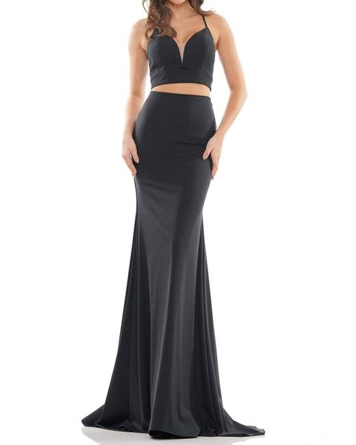 Colors Dress Blue Heather Gown