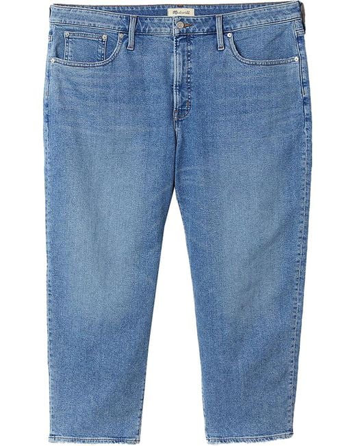 Madewell Blue Plus Vintage Straight Cropped Jeans