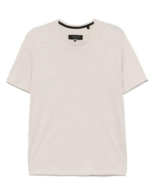 Rag & Bone White Classic Flame Tee, Light Tan for men