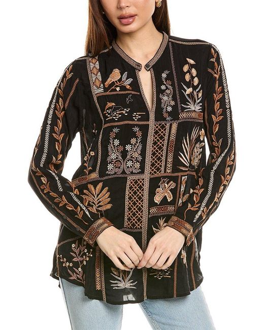 Johnny Was Black Leni Tunic