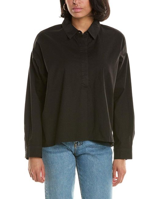 Monrow Black Oversized Shirt