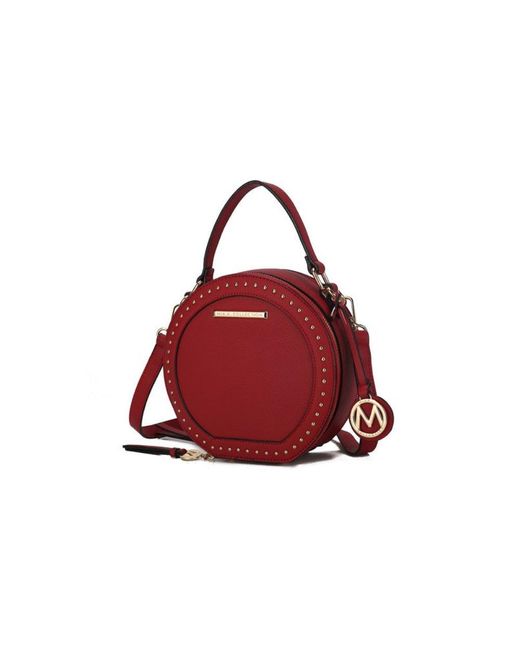 Fashnzfab Red Mkf Lydie Multi Compartment Crossbody Bag By Mia K