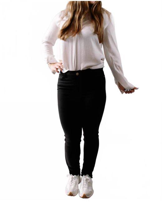 Renuar Black Straight Pants