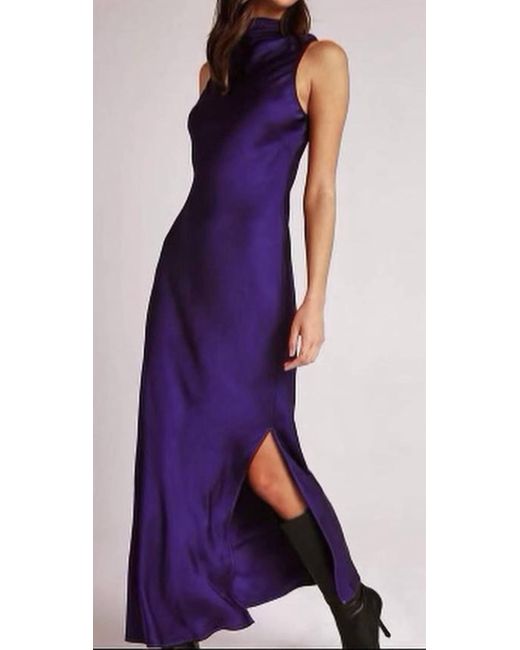 Bella Dahl Purple The Satin Side Column Dress
