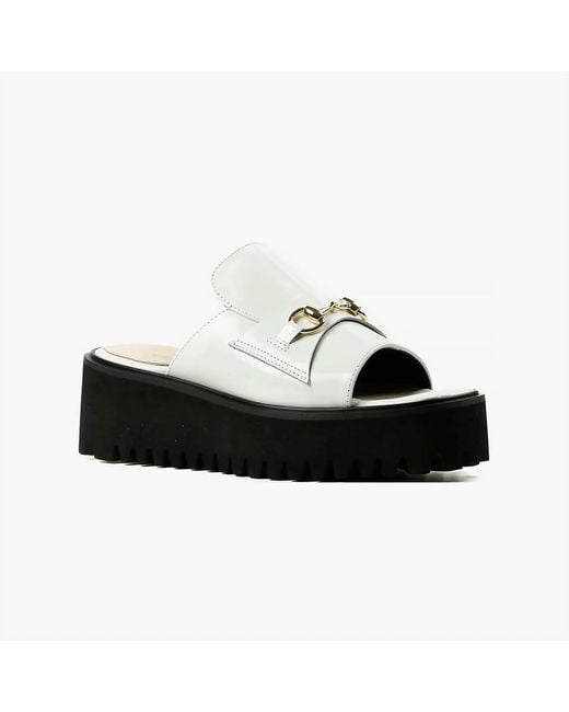 All Black Black Link Flatform Sandal