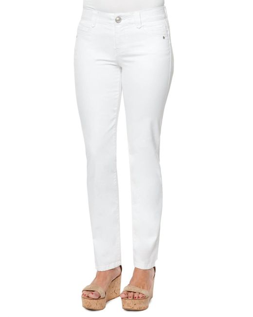 Democracy "ab"solutionâ Straight Leg Jeans in White Lyst