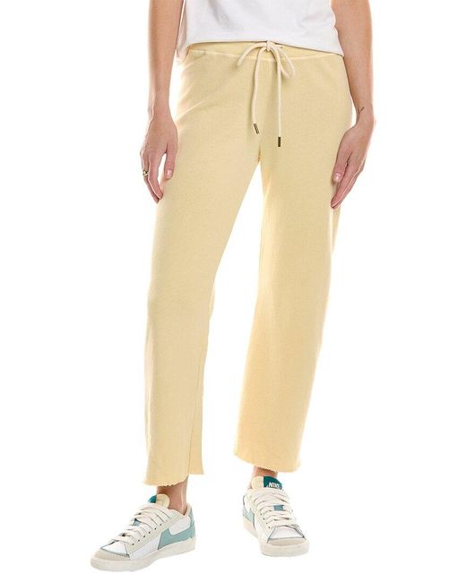 The Great Natural The Wide Leg Cropped Sweatpant