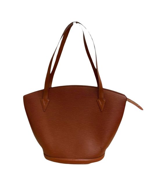 Louis Vuitton Brown Saint Jacques Leather Shoulder Bag (pre-owned)