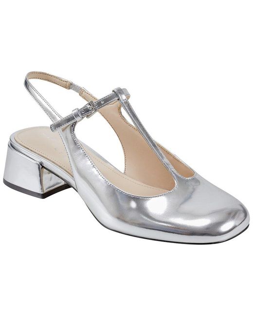 Marc Fisher White Folly Leather Dress Shoe