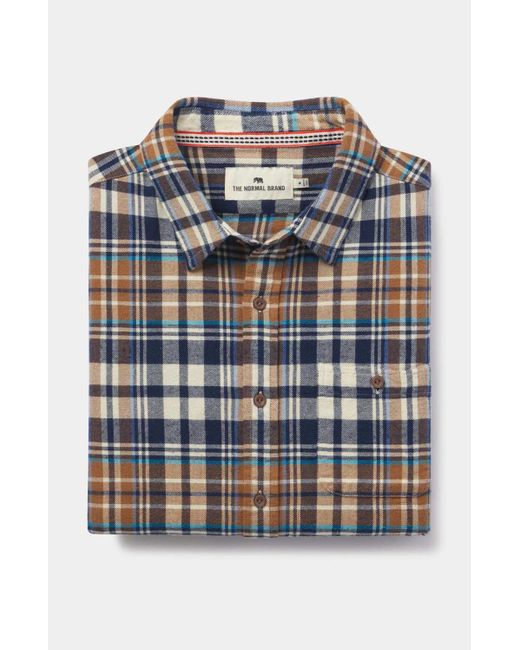 The Normal Brand Gray The Stephen Button Up Shirt for men