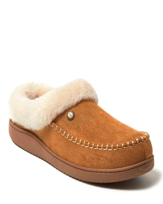 Dearfoams Brown Baro Energy Return Clog House Shoe Slipper for men