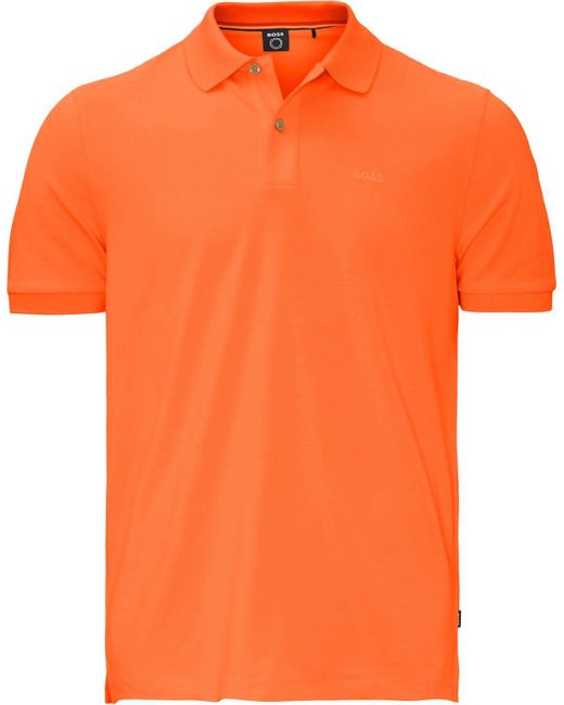 Boss Orange Pallas Short Sleeve Cotton Polo Shirt for men
