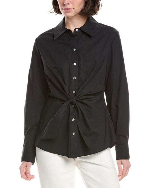 Sara Campbell Black Button Down Blouse