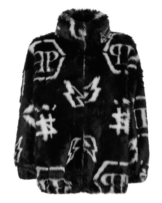 Philipp Plein Black Jacket Monogram