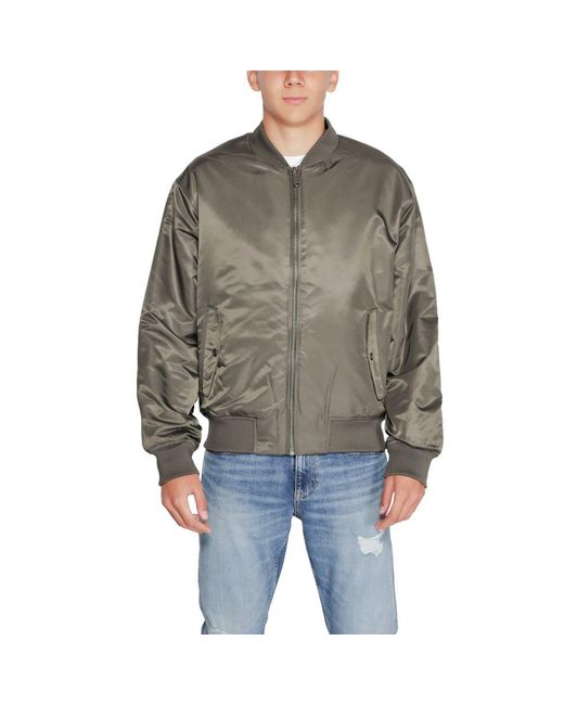 Calvin Klein Gray Polyamide Jacket for men