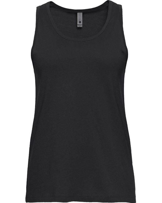 Next Level Black Cotton Tank