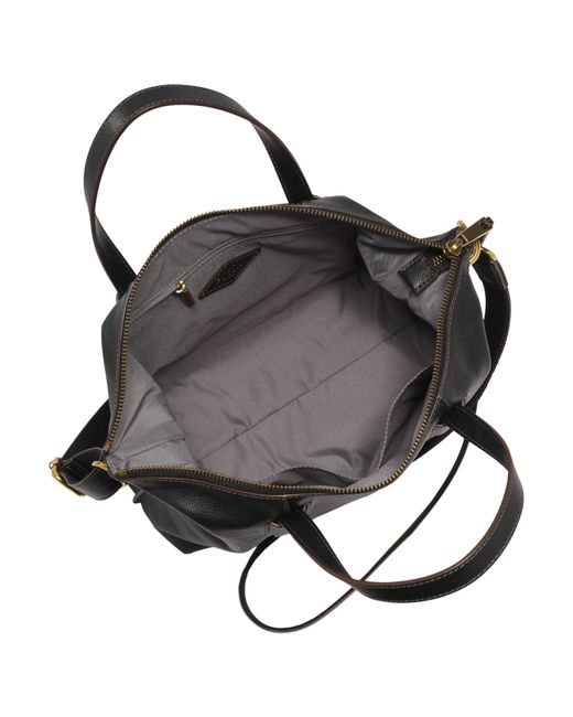 Fossil Skylar Leather Satchel in Black 