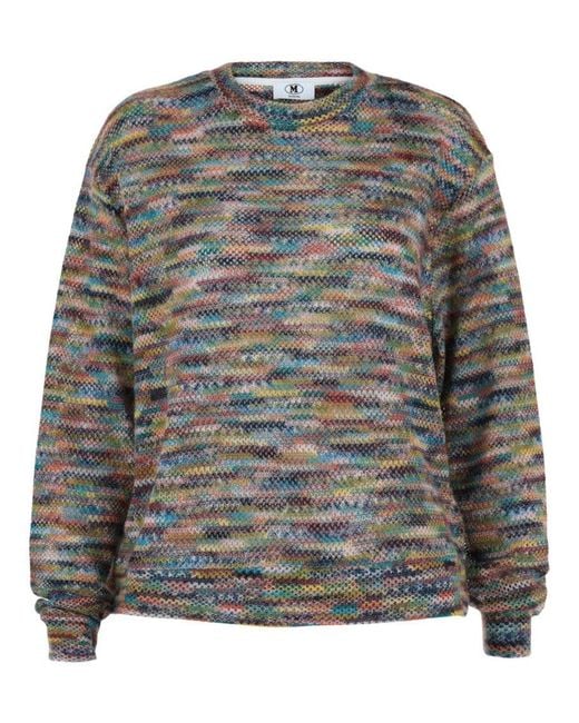 Missoni Gray Mottled Knit Sweater